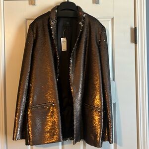 NWT Banana Republic sequin jacket. Brown. 10.